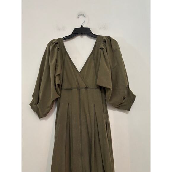 Free People Intimately Lotta Love Romper Pleated Jumpsuit Puff Sleeve XS - Picture 5 of 8